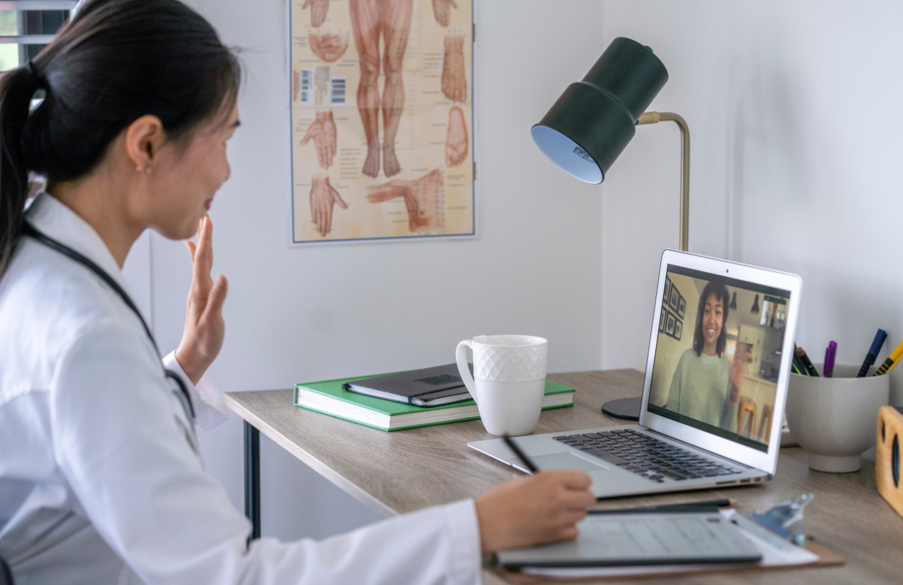 An IME, independent medical exam happening virtually